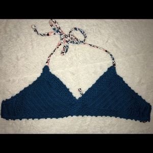 Blue XS Bikini Top